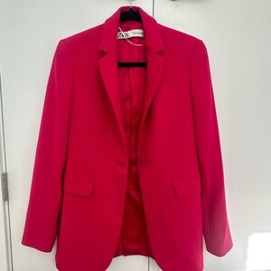Zara’s pink blazer